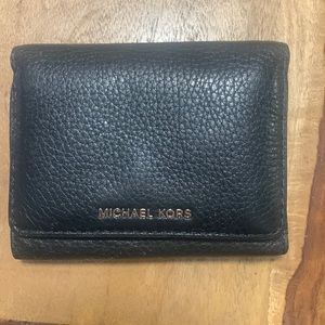 Michael Kors Black Pebbled wallet